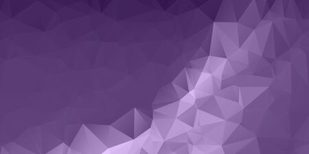 Purple Triangular Polygonal Bannerのイラスト素材