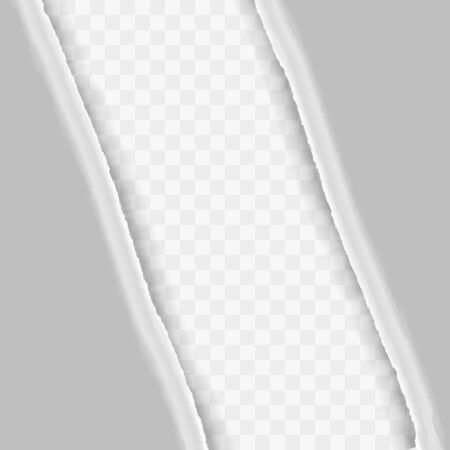 Torn Paper  Design Element with Shadowのイラスト素材