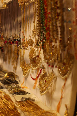 Jewelry on window display.の写真素材
