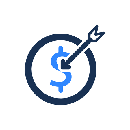 Attractive and Faithfully Designed Financial Goal Iconのイラスト素材