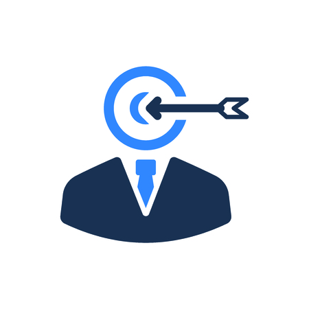 Attractive and Faithfully Designed Business Target Iconのイラスト素材