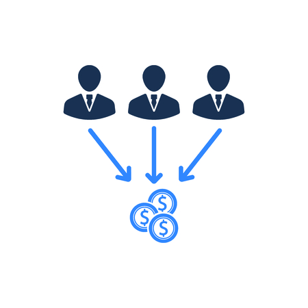 Attractive and Faithfully Designed Business Investment Iconのイラスト素材