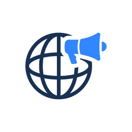 Attractive and Faithfully Designed Global marketing Iconのイラスト素材