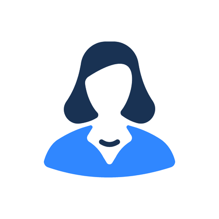 Attractive and Faithfully Designed Business Woman Iconのイラスト素材