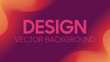 Abstract Modern colorful papercut wave backgroundのイラスト素材