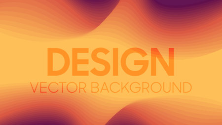 Abstract Modern colorful papercut wave backgroundのイラスト素材