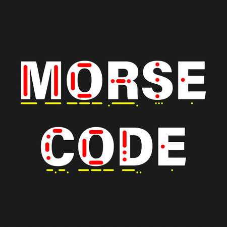 International morse code table. alphabet numeric symbolのイラスト素材