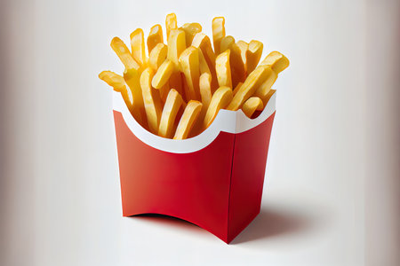 Organic French Fries food Ai generativeの素材