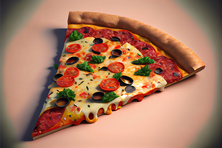 Food menu and delicious pizza social media banner template Ai generativeの素材