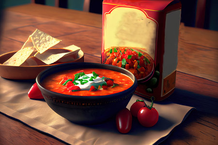 Mexican quesadillas with chorizo on wooden background Ai generativeの素材