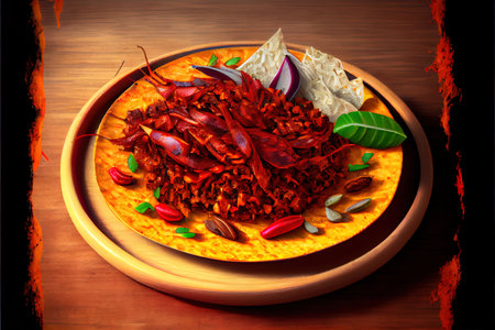Nutritious Mexican Chapulines food Ai generativeの素材