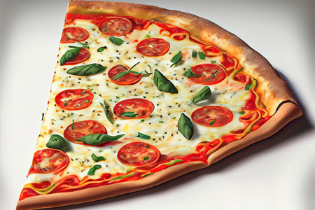 Tasty pepperoni pizza with mushrooms and olives. Ai generativeの素材
