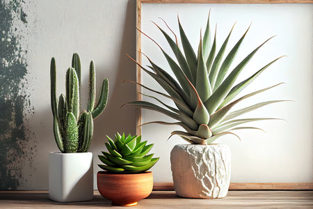 Wonderful Aloe Home plant Succulent Ai generated imageの素材