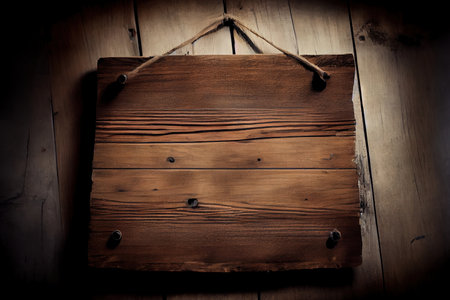Awesome Empty wooden board Ai generativeの素材