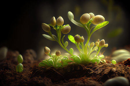 Exceptional Baby plant Ai generativeの素材