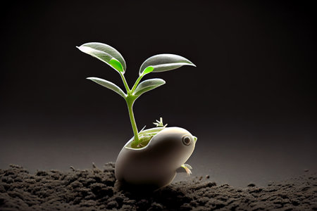 Exceptional Baby plant Ai generativeの素材