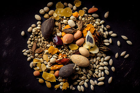 Delicious Healthy Seeds Mix Ai generativeの素材