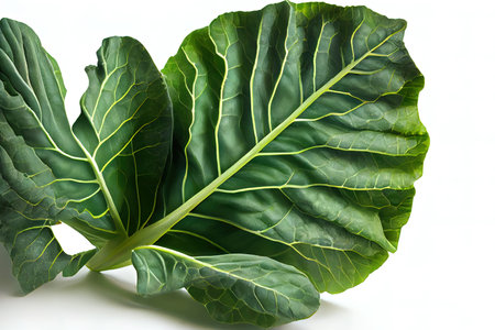 Fresh One natural Collard Greens Ai generativeの素材