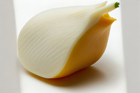 Special One natural Daikon with white background Ai generativeの素材