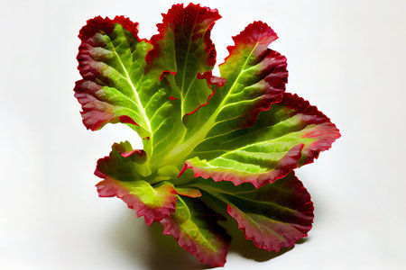 Nutritious One natural Green and Red Leaf Lettuce Ai generativeの素材