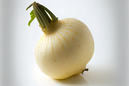 Special One natural Daikon with white background Ai generativeの素材