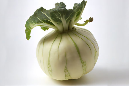 Original One natural Kohlrabi Ai generativeの素材