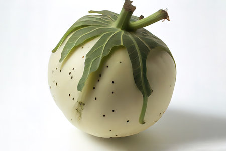 Original One natural Kohlrabi Ai generativeの素材