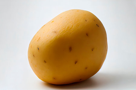 Potatoes with peel isolated on white background Ai generativeの素材
