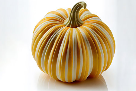 Orange Ripe Pumpkin Isolated on Transparent Background Ai generativeの素材