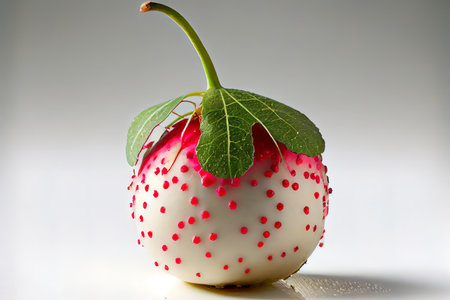 Fresh radish isolated on white Ai generativeの素材