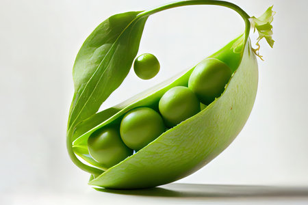 Nutritious One natural Snap Sugar Peas Ai generativeの素材
