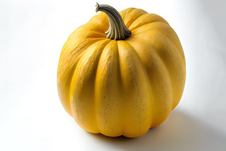 Fresh orange pumpkin isolated on a white background Ai generativeの素材
