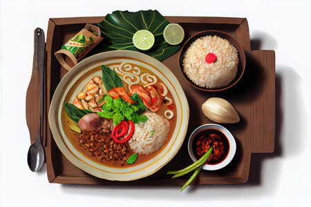 Special Thai Khao Niao Mamuang food Ai generativeの素材