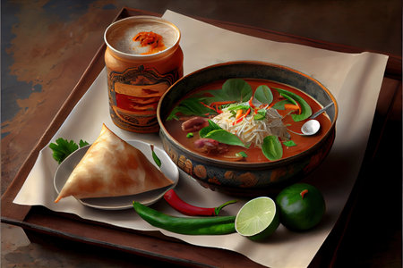Thai Kaeng Som food Ai generativeの素材