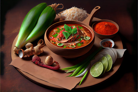 Tasty Thai Pla Plao food Ai generativeの素材