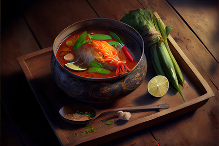 Thai Kaeng Som food Ai generativeの素材