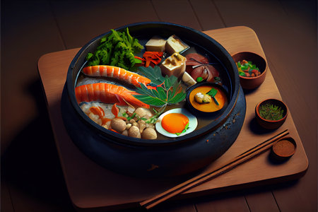 Delicious Japanese Kashi Pan food Ai generativeの素材