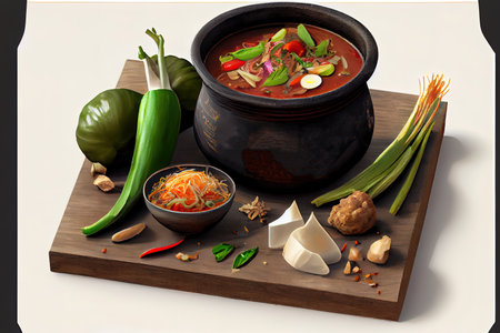 Thai Phrik Kaeng Phet food Ai generativeの素材