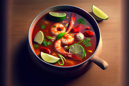 Thai Tom Yum food Ai generativeの素材