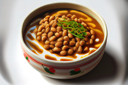 Japanese Natto food Ai generativeの素材