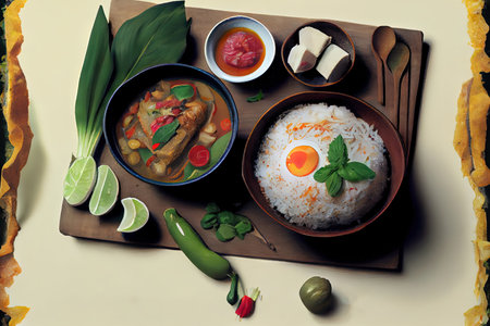 Thai Khao Niao food Ai generativeの素材