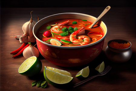 Thai Tom Yum food Ai generativeの素材