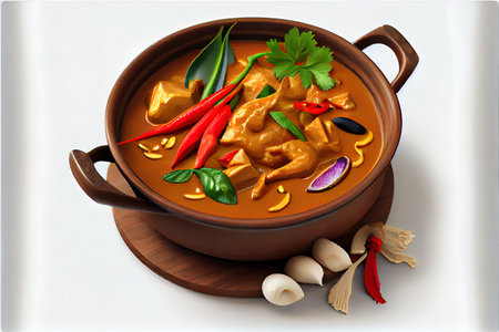 Thai Panang Curry food Ai generativeの素材