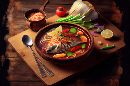 Thai Kluai Buat Chi food Ai generativeの素材