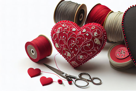 Valentines crafts Ai generativeの素材
