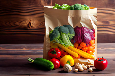 Energetic Healthy food vegetables Eco Ai generated imageの素材