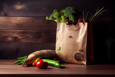 Pure Healthy food vegetables Eco Ai generated imageの素材