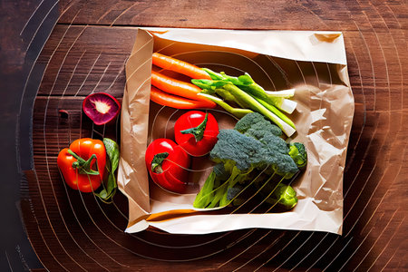 Healthy food vegetables Eco Ai generated imageの素材