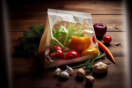 Energetic Healthy food vegetables Eco Ai generated imageの素材