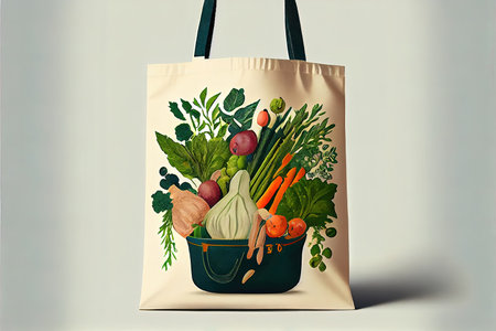 Zero waste lifestyle Plastic free Eco Ai generated imageの素材